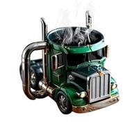 Handcrafted Truck Coffee Mug, Truck Driver Gift, Semi-Truck Coffee Mugs, Creative Truck Coffee Cup, Creative Semi-Trailer-Shaped Beer Cups | Gift Idea for Men, Dad