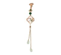 Handcrafted Vintage Asian Styles Brooch Featuring Four Season Flowers Sturdy Alloy Accessory for Cheongsam Outfits Traditional Decorative Pin
