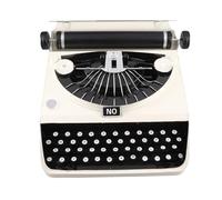 Handcrafted Vintage Typewriter Model Iron Ornament Retro Desktop Decor for Office Studio Home