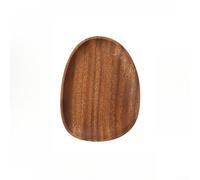 Handcrafted Walnut Wood Snack Tray Japanese Irregular Urushi Coating | Multiple sizes available for snacks sushi desserts with color options in hazel and walnut smooth hand-finished edges
