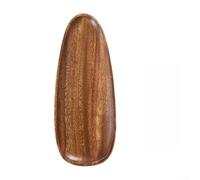 Handcrafted Walnut Wood Snack Tray Japanese Style Asymmetric Irregular | Includes Walnut and Acacia Wood Options Natural Urushi Lacquer for surface Available in Seven Sizes for Flexible
