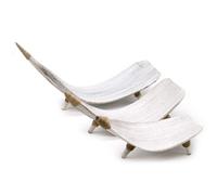 Handcrafted Whitewash Coconut Leaf Fruit Bowl Set - Eco-Friendly Coastal Decor