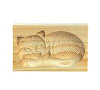 Handcrafted Wood Cookie Retro Kitchen Tool Nonstick Surfaces for Baking and Decorative Dessert Creation User Friendly Cookie Cutter