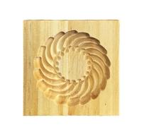 Handcrafted Wood Cookie Retro Kitchen Tool Nonstick Surfaces for Baking and Decorative Dessert Creation User Friendly Cookie Cutter