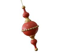 Handcrafted Wood Tower Shape Christmas Tree Decorations Safe Easy to Hanging Indoor Outdoors Holiday Party Easy Hanging Holiday Decors