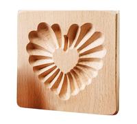 Handcrafted Wooden Biscuits Cutter Sturdy Beech Materials Molds Ideal for Holiday Treats and Creative Baking Projects User Friendly Baking Tool