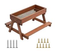 Handcrafted Wooden Chicken Gathering Table Feeder Promotes Hygienic Eating Habits for Poultry Hygienic Chicken Feeder