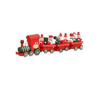 Handcrafted Wooden Christmas Train Display Ornament Traditional Festival Decoration For Home Store Window Arrangements Wooden Christmas Decoration Storage Friendly Design