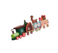 Handcrafted Wooden Christmas Train Display Ornament Traditional Festival Decoration For Home Store Window Arrangements Wooden Christmas Decoration Storage Friendly Design