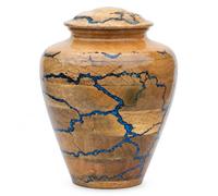 Handcrafted Wooden Cremation Urn for Human Ashes - Large Memorial Urn Box for Adults (Up to 200 lbs) - Decorative Funeral Urn for Men, Women, or Pets