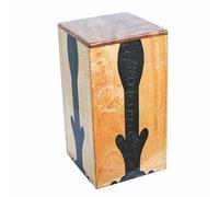 Handcrafted Wooden Cremation Urns for Human Ashes Adult - Funeral Urn Box Columbarium - Sword Abstract Black Resin - 250 Cubic Inches