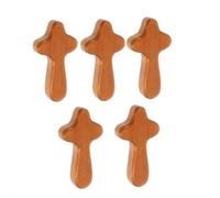 Handcrafted Wooden Cross My Heart, Wood Crosses Fidget, Cross My Heart Wooden, Stress Relief Pocket Cross, Hand Held Cross, Encouragement Gift, Wooden Cross Decoration Gift for Children and Adults
