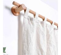 Handcrafted Wooden Curtain Rod Nordic Soft Touch Single Rod for Bedroom & Living Room Silent Design Delicate Polished Finish Sturdy Support for Elegant Home Décor