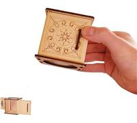 Handcrafted Wooden DIY Magic Set, Funny Handcrafted Wooden Magic Tool - DIY Magic Set, Magic Pencil Box, Sword Through Finger Magic Trick, Key Through Coin Magic (B)