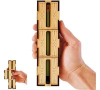 Handcrafted Wooden DIY Magic Set, Funny Handcrafted Wooden Magic Tool - DIY Magic Set, Magic Pencil Box, Sword Through Finger Magic Trick, Key Through Coin Magic (C)