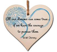 Handcrafted Wooden Hanging Heart with Encouraging Message - Inspirational Wall Sign for Self-Care, Home Decor, or Thoughtful Gifts