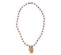 Handcrafted Wooden Radha Krishan Multicolor Double Beads Mala Locket with Wood Mala for Men