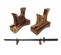 Handcrafted Wooden Sword Stand "pods" Rack, Holder, Will take Any Length of Samurai Sword inkwellinserts