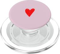 Handdrawn Minimal Simple Heart Symbol Art Desin PopSockets PopGrip for MagSafe