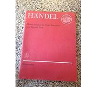 Handel: 11 Sonatas for Flute (or Recorder) and Figured Bass - Barenreiter Urtext BA4225
