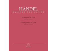 Handel: Eleven Sonatas for Flute & Basso Continuo - BA4225 (Barenreiter Urtext)