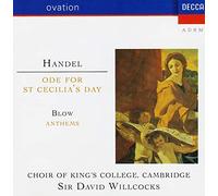 Handel: Ode for St Cecilia's Day / Blow: Anthems