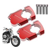 Handel Risers | Aluminium Alloy Handlebar Riser | Adjustable 25mm Motorcycle Pole Mounts for Improved Comfort and Control, Universal Fit for Sports Bikes, Cruisers and Touring Motorcycles