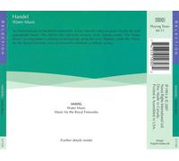 HANDEL: WATER MUSIC NEW CD