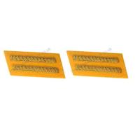 Handembroideryuk American Civil War Confederate Cavalry 1st Lt Bars Collar Insignia Set - Gold Rank Patch for Uniforms