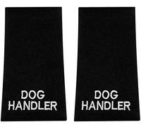handembroideryuk Dog Handler Shoulder Epaulettes Badge | Uniform Epaulets for Security and Close Protection Officers | Military Insignia Rank Slide for Utility and Patrol Use