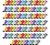 Handepo 100 Pair Low Cut Ankle Socks for Women Athletic Bulk Socks for Running Casual Outdoor Activities, Multicolor, One size