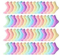 Handepo 60 Pairs Women Fuzzy Socks Bulk Winter Warm Soft Fluffy Crew Sleeping Slipper Socks for Indoor Christmas Gifts, Multi Color, One size