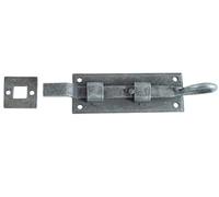 Handforged Iron 100mm Pewter Straight/Necked Sliding Gate Door Bolts (Staight Bolt)