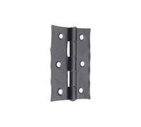 Handforged Traditional Rustic Vintage Heavy Duty 78 x 50mm Door Butt Hinge Matt Black for Wooden Doors
