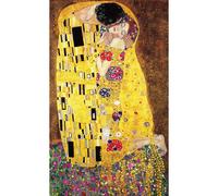 Handgeschnittenes Holzpuzzle - Gustav Klimt: Der Kuss