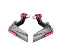 Handguards for Kawasaki Z 125, Wind Guard | Motorbike Lever Protectors, Rigid ABS Weather Shielding, Streamlined Aerodynamic Form, Secure Handlebar End Expansion Fitting