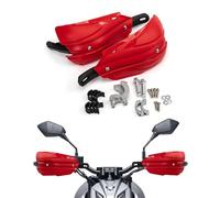Handguards Motorcycle Handguards Universal, 7/8 in (22 mm) ~11/8 in (29 mm) Suitable for Off-road Motorcycles and ATVS, Compatible with Yamaha YZ250 YZ250F TW200 XT250 XR650L (Red)