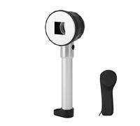 Handheld 10X Magnifier Loupe, LED Jewelry Magnifier with Measure Scale, Double Layer Optical Glass for Clear Viewing, 3 LED Lights for Close Observation of Jewelry, Antiques, Stamp