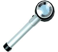 Handheld 10X Magnifier Loupe Optical Glass Magnifying Glass with Light Scale Magnifying Jewelry Loupe with Measure Scale