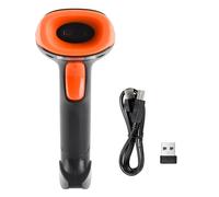 Handheld 1D/2D/QR Barcode Scanner USB Wired Bar Reader Manual/Continuous Scanning CMOS Image Sensor Support Paper/Screen PDF417 Compatible with Android MacOS Linux System Fo (USB & 2.4G Connect)