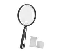 Handheld 2 Time/1.5 Time Magnifier Shatterproof Lens Nonslip Grip Excellent for Reading Close Work Nature Hobbies by Adults Seniors Hobbies Magnifier