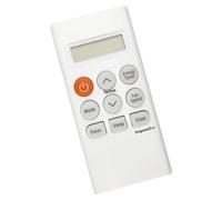 Handheld AC Remote with Display Panel, English Control Names, Power Mode Fan Temperature Timer Sleep Functions, Everyday Replacement for Home Use Ac Remote Replacement Lcd Display English Buttons Fan
