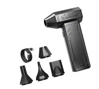 Handheld Air Blower with Focused Outlet for Loose Debris, Black | Focused Outlet, Cleanup for Window Tracks and Household Corners, Compact Handheld Form for Repositioning