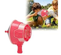 Handheld Air Cannon Toy, Single Shot Air Blaster Cannon Toy, Interactive Bubble Machine Toy for Party Games, Outdoor, Patio, Park (Red)