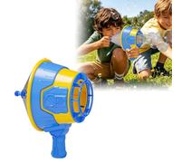 Handheld Air Cannon Toy, Single Shot Air Blaster Cannon Toy, Interactive Bubble Machine Toy for Party Games, Outdoor, Patio, Park (Blue)