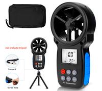 Handheld Anemometer Digital LCD Wind Speed Meter Gauge 30M/s Temperature Tester