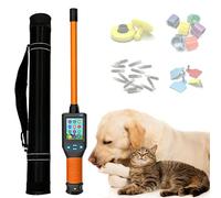 Handheld Animal Microchip Scanner with LCD Display, High-Capacity Storage for Pet Identification and Management