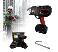 Handheld Automatic Rebar Tying Machine Cordless Automatic Machine with Dual 3600mAh Batteries & 4 Wire Spools 4-45mm Bundling Range Rebar Tool for High-Volume Construction Tying Work