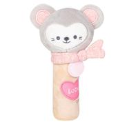 Handheld Babys Crinkle Toy - Interactive Animal Rattle, Soft Teether and Sensory Development Tool, Engaging Grasping Activity | Durablee Lightweight Plush Design, Early Learning Play Accessory