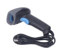 Handheld Barcode Scanner Wired 2D QR Code Reader High Performance Decoder Chip Wide Application for Logistics Express Delivery Retail Stores ABS Material